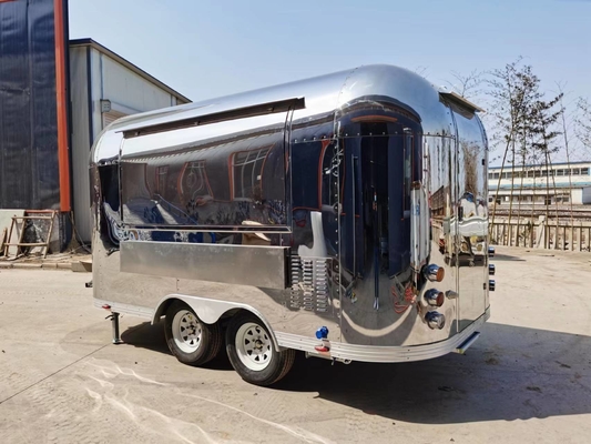 Горячая продажа Airstream Fast Food Trailer Стандартный пищевой грузовик с полной кухней для продажи