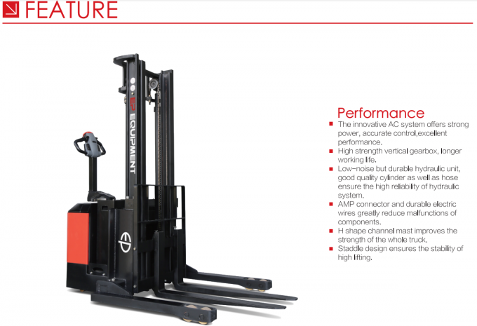 Высокоэффективный электрический штабелер для поддонов грузоподъемностью 1,5 т 5