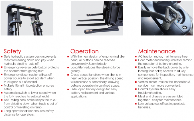 Высокоэффективный электрический штабелер для поддонов грузоподъемностью 1,5 т 6