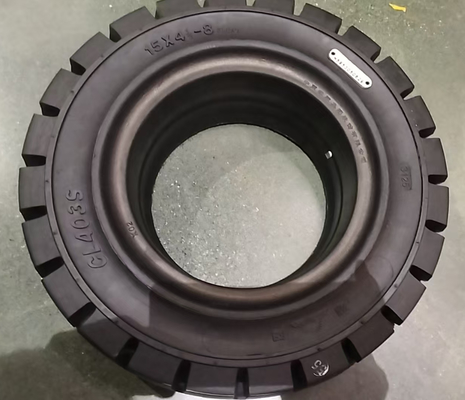 Прочные противоскользящие шины 125/75-8 с системой быстрой замены, цельнолитые шины для вилочных погрузчиков
