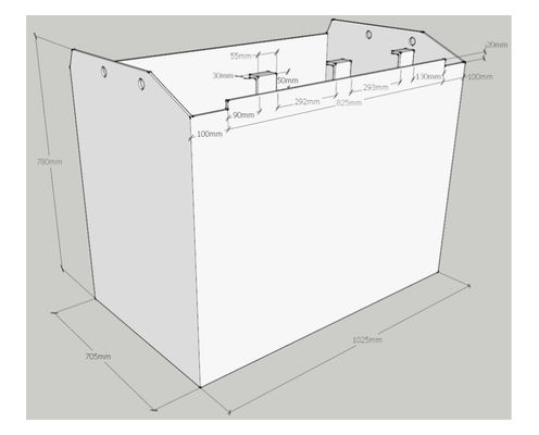 500AH 80v тяговая батарея для вилочного погрузчика