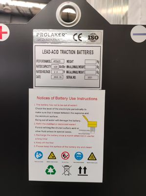 4HPZS620 24V 620Ah Тракционные батареи Долгий жизненный цикл Регулярное обслуживание CE