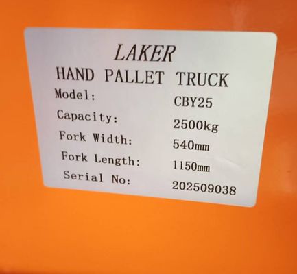 Euro Pallet с стабильной грузоподъемностью 2,5 тонны ручная поддошка 550 мм ширина 1150 мм длина вилки двойные нейлоновые колеса