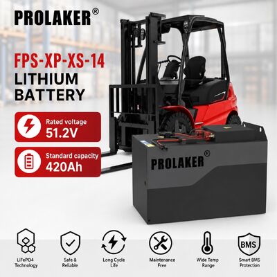 PROLAKER 51.2V 420Ah LiFePO4 аккумулятор для погрузчиков с облачным сервисом и IP65 пылезащищенный и водонепроницаемый для промышленного использования